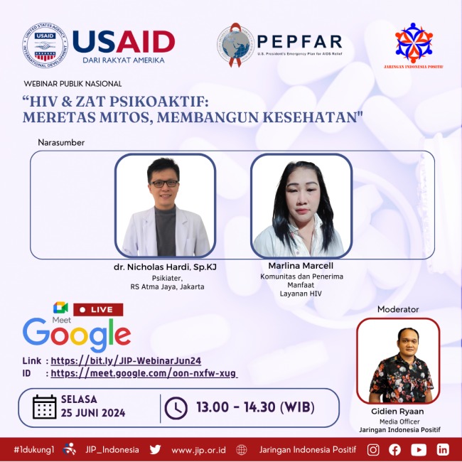 Poster Webinar HIV & Zat Psikoaktif